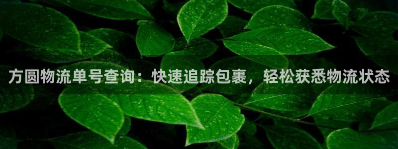 28圈软件是诈骗吗：方圆物流单号查询