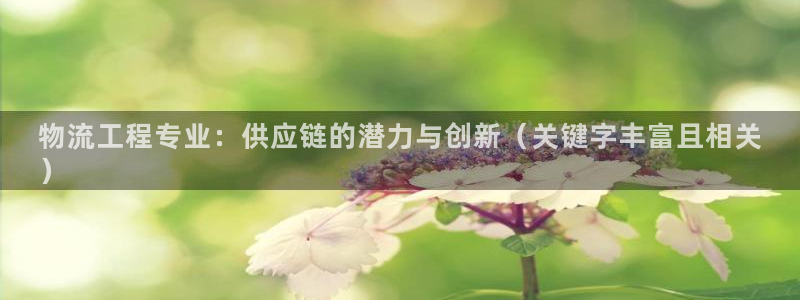 28圈.ccm正版：物流工程专业：供
