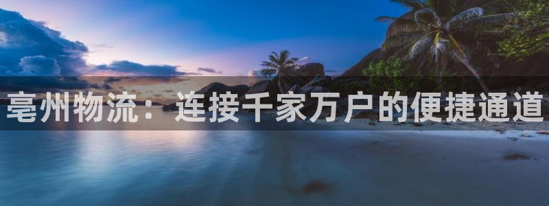 28圈免费充钱：亳州物流：连接千家万